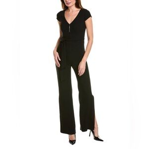 Elie Tahari Black Front Zip Jumpsuit Size 2 – Retail $498 NWT